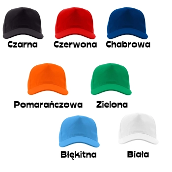 Dziecięca czapka z własnym nadrukiem logo grafika napis imię