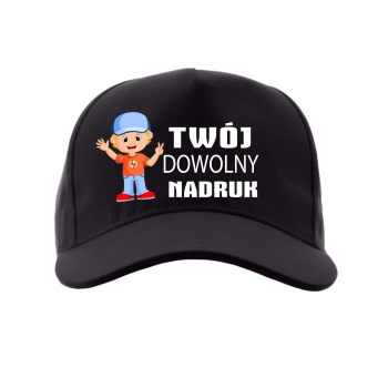 Dziecięca czapka z własnym nadrukiem logo grafika napis imię