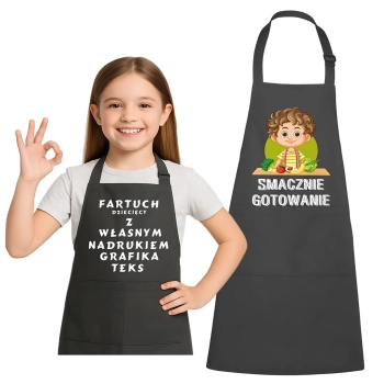 Dziecięcy Fartuch Kuchenny z Własnym Nadrukiem